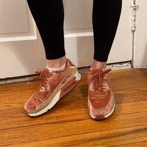 Nike pink suede Air Max